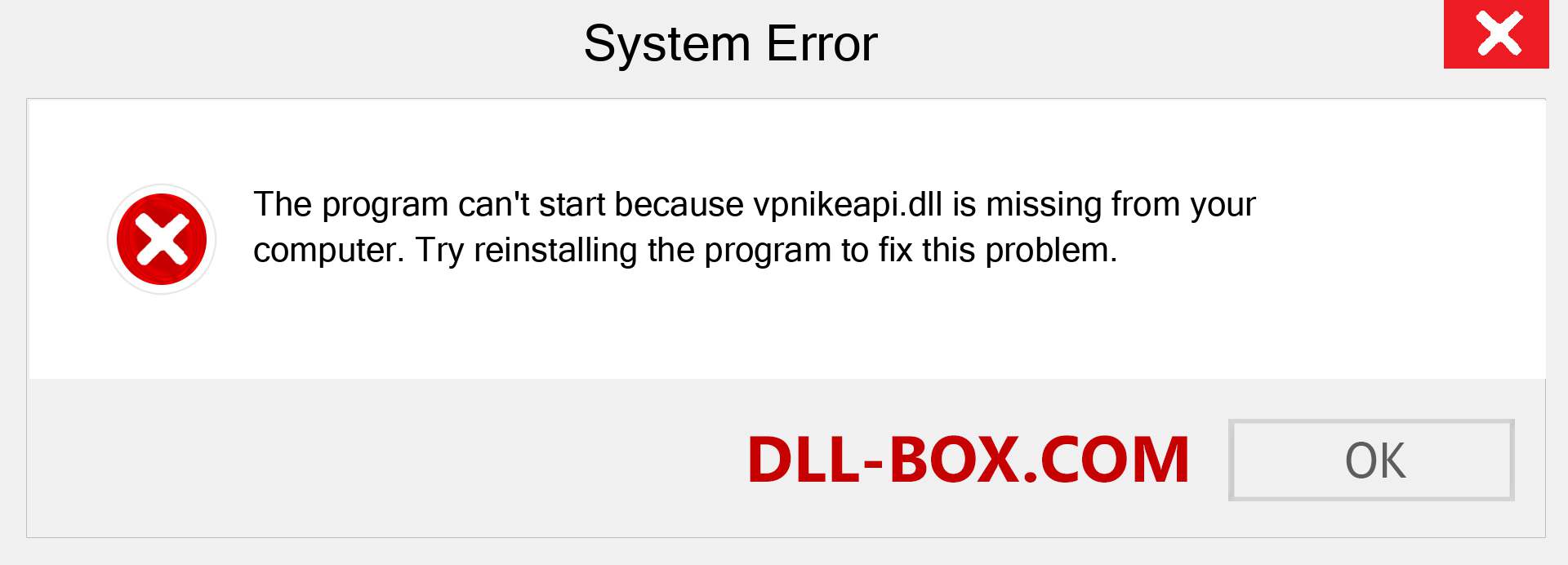  vpnikeapi.dll file is missing?. Download for Windows 7, 8, 10 - Fix  vpnikeapi dll Missing Error on Windows, photos, images